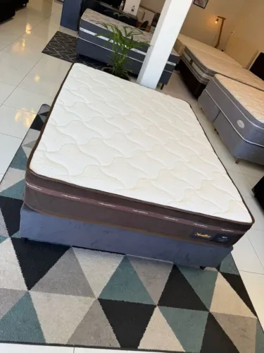 Cama de Casal NEWFLEX SEMINOVA - Entrego! 