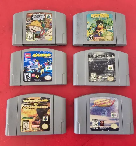 Lote de 6 jogos do nintendo 64 originais premium