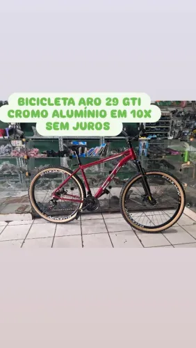 BICICLETA ARO 29 GTI ALUMINIO NOVA EM 10X SEM JUROS 