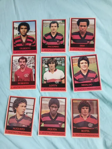Lote de cards ping pong futebol.