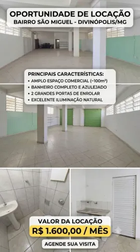 EXCELENTE IMOVEL COMERCIAL DE 100M² - a 5 minutos do centro de Divinópolis