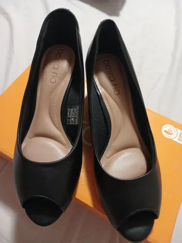 Scarpin Peep Toe Beira Rio - tamanho 36
