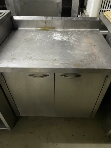 Balcão seco inox com porta 80X60