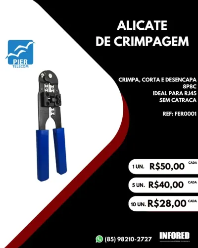 Alicate de crimpagem