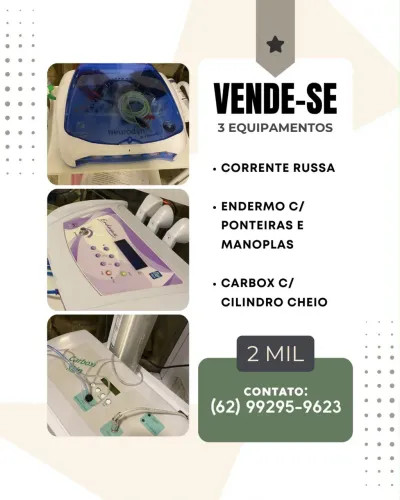 Vendo aparelhos de clínica de estética , urgente !