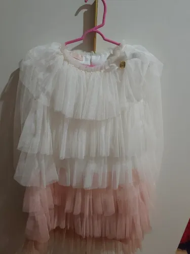 Vestido bambolina novo, tamanho 3 anos