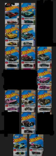 72 miniaturas Hot Wheels sem repetição lotes  FGH