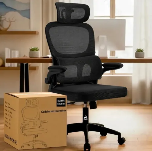 Cadeira de Escritório Sweet Studio - Conforto e Ergonomia!