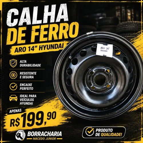 Calha De Carro Hyundai Aro 14" Carro HB20