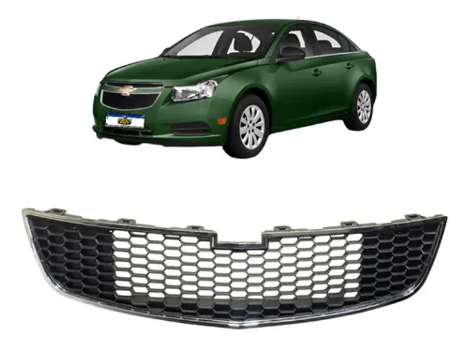 Grade Inferior Cruze Hatch Sedan 2011 A 2014 Friso Cromado Preto Cromado