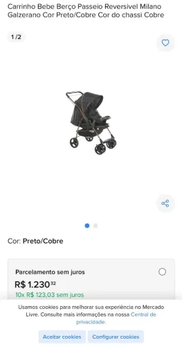 Carrinho para bebê