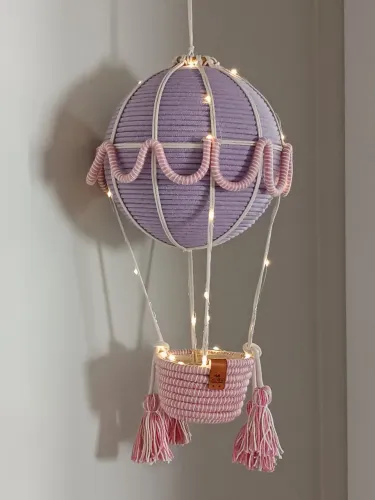 Artesanato decoração balão em corda naval