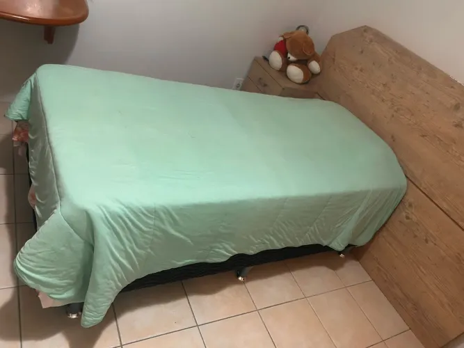 cama com o colchão