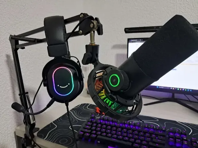 Kit FIFINE Headset Ampligame e Microfone K658 + Braço Suporte