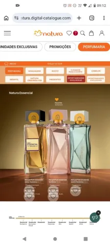 Perfume feminino essêncial sentir .