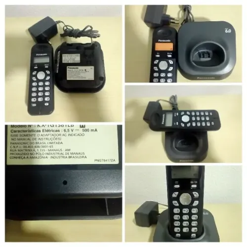 Telefone Sem Fio Panasonic Kx-tg1381lb Preto (Usado)