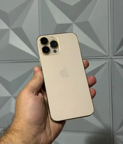 iPhone 13 Pro Max dourado 128 Gb Garantia 6 meses 