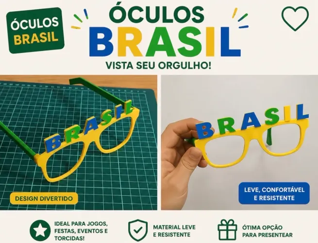 Óculos Brasil Divertido.