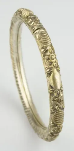 Pulseira escrava indiana em prata 