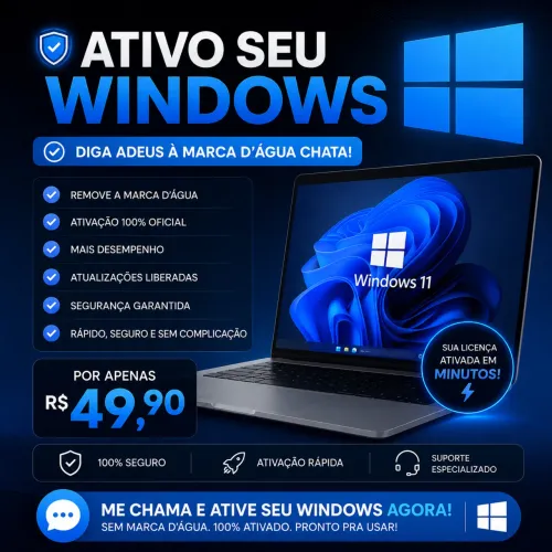 ATIVAÇÃO DO WINDOWS 11 e 10