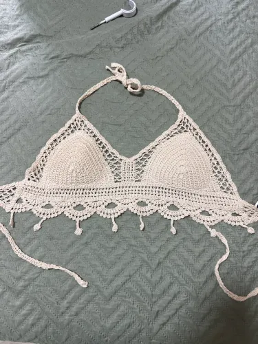 Cropped de crochê TAM M