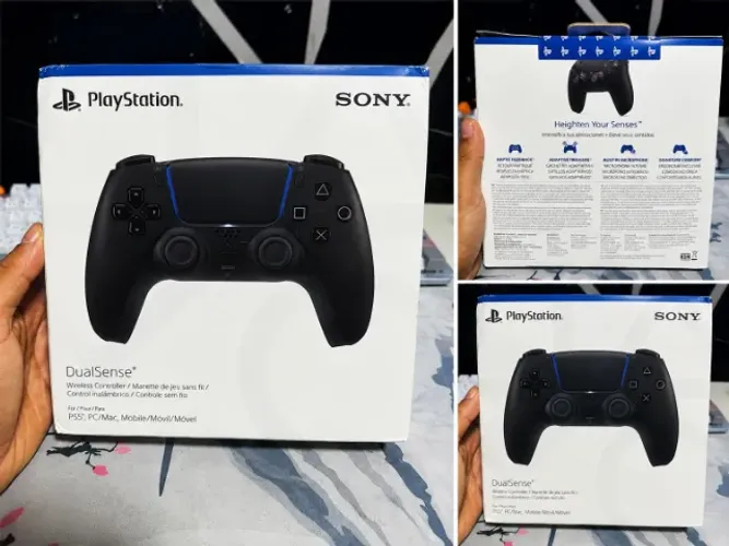 Controle PRETO DualSense PS5 Original (LACRADO)