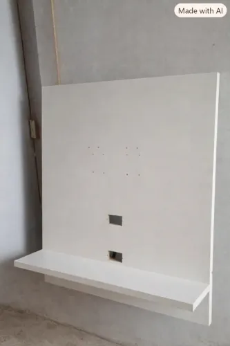 Painel para TV Suspenso 100% Mdf 43 polegadas 1,20 x 90cm Branco - Usado Bom estado