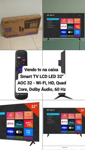 Tv na caixa smart TV LCD LED 32?