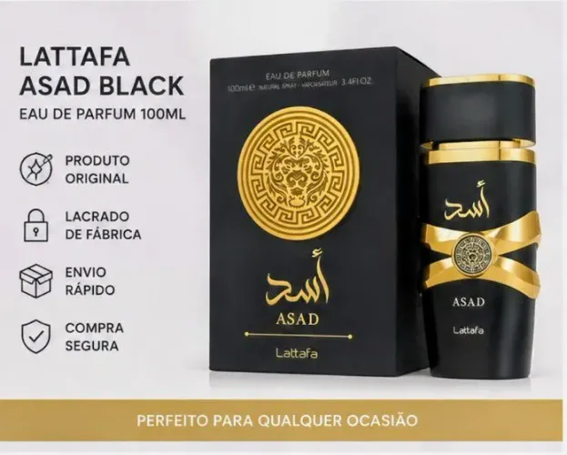 Perfume Lattafa Asad 100ml Masculino - Original e Lacrado