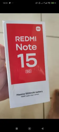 Redmi note 15 5 G. 256 giga lacrado sem uso