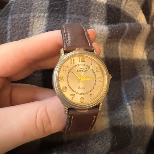 relógio vintage must de cartier quartz 90?s