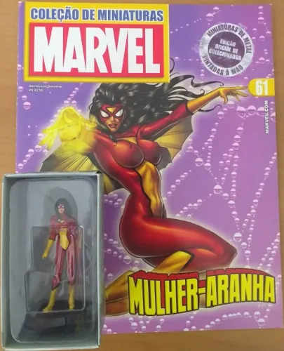 Mulher-Aranha - Coleção de Miniaturas Marvel Eaglemoss n. 61 (novo)