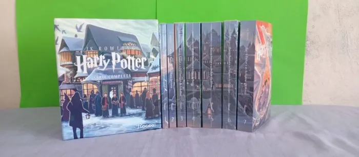 Box Harry Potter Scholastic - castelo (caixa azul)