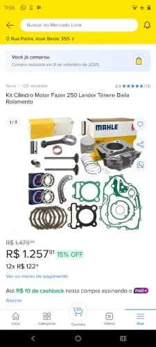 Kit Cilindro Metal Leve 