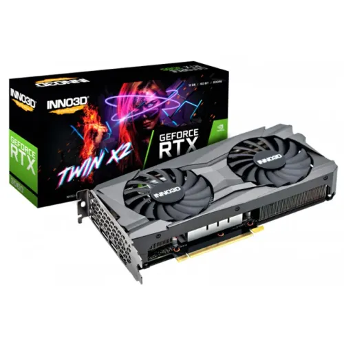 Placa de Vídeo Gamer Inno3D 12GB GDDR6 NVIDIA GeForce RTX 3060 Twin X2, HDMI, 192-bit