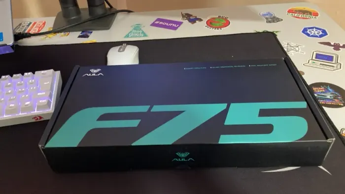 Teclado mecânico Aula F75 Switch Greywood