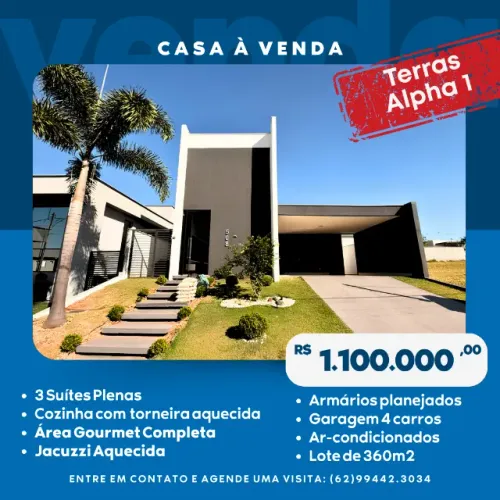 CASA DE ALTO PADRÃO | TERRAS ALPHA 1