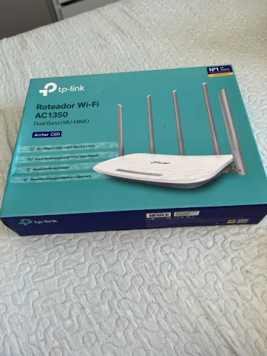 Roteador TP-Link Archer C60 AC1350 Dual Band - Novo na Caixa