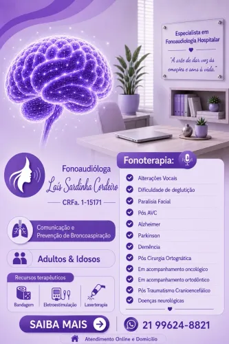 Fonoaudióloga online & domicílio