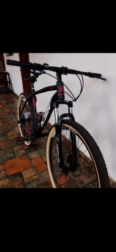 Bike aro 29 quadro 21 9 vl index freios hidráulico trava na susp