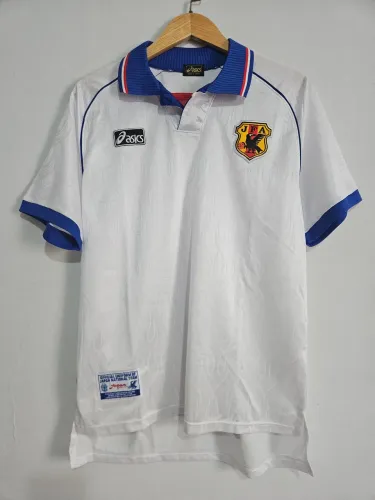 Camisa Camiseta Seleção Japão Asics 1998 II away 2 Retro