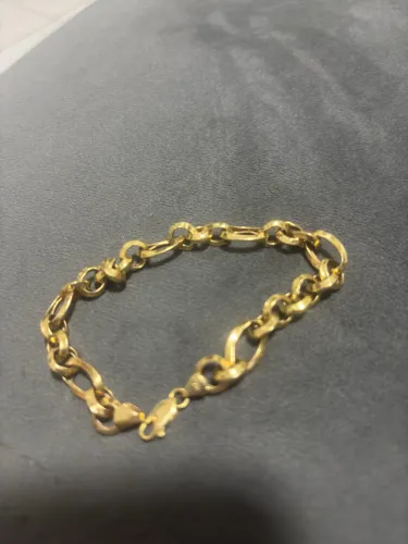 Pulseira de ouro 18 750 20cm  6,45 gramas 