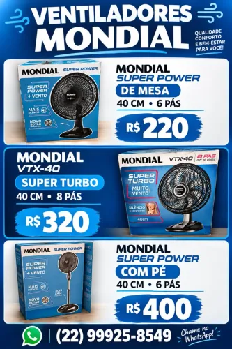 Ventiladores mondial