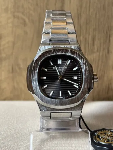 Relógio Patek masculino pulseira de aço
