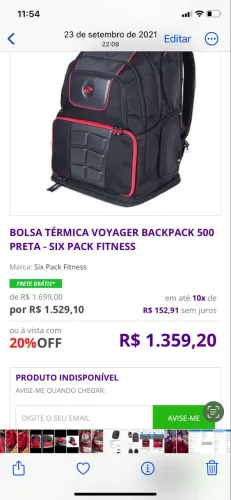 Mochila Six Pac 