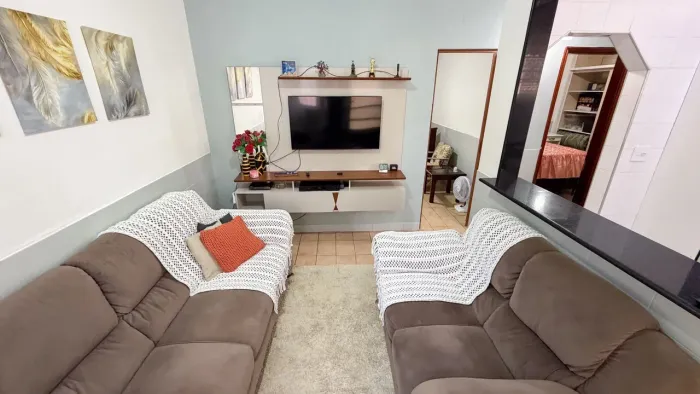 Casa com 2 dormitórios à venda por R$ 360.000 - Canto do Forte - Praia Grande/SP
