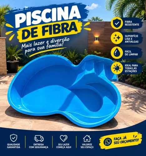 Piscina de fibra de vidro