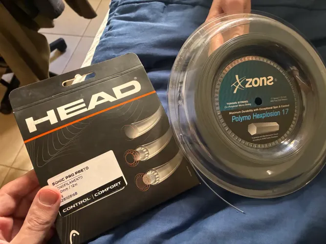 Cordas Raquete de tênis Head e Zons