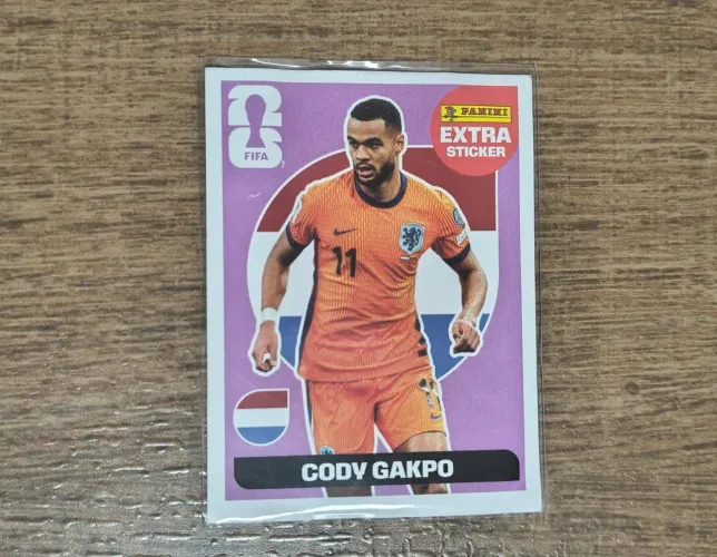 Figurinha Extra Sticker Cody Gakpo - Copa do Mundo FIFA 2026 - Rara!
