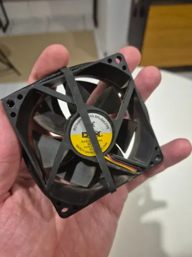 Ventoinha Cooler Fan 80mm 12V Gabinete PC Usado Bom